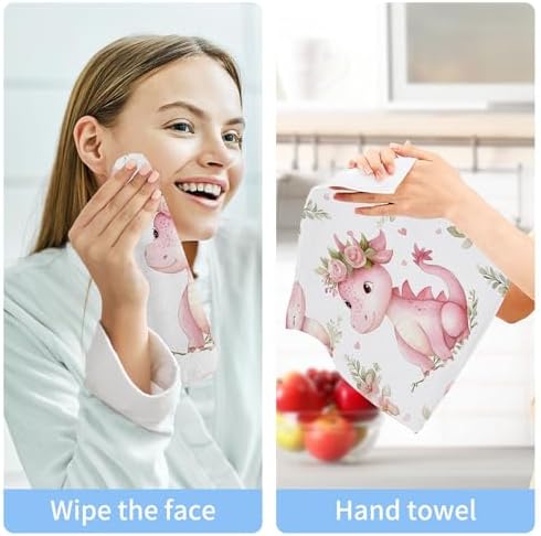 Cute Dragon Washcloth Set for Bath Kitchen More