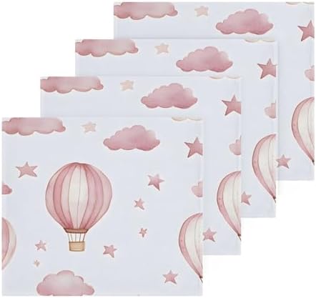 Stunning Watercolor Balloon Washcloth Set