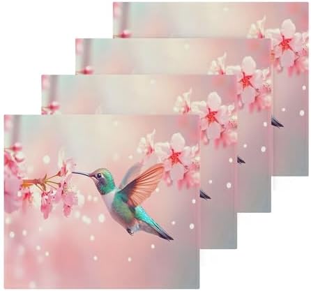 Colorful Hummingbird Washcloth Set