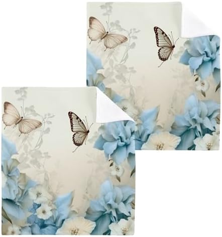Butterfly Flower Washcloth - Soft for Babies