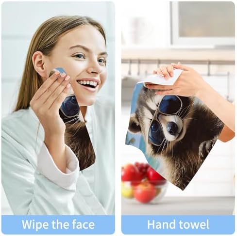 Beach Raccoon Towels 2-Pack