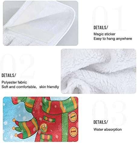 Winter Snowman Snowfall Hand Towels 2 PCS