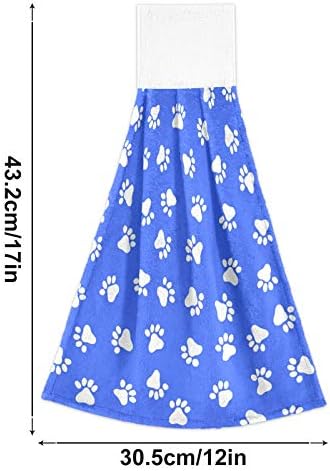 AUUXVA Cute Dog Cat Paw Print Towels 2 Pack 1