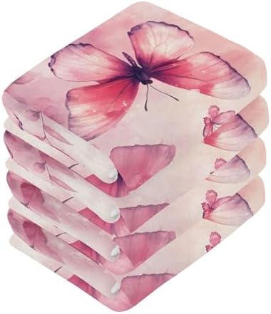 Stylish Xigua Butterflies Washcloth Set