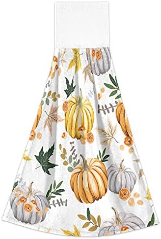 Maple Leaves Autumn Kitchen Hanging Hand Towels 2 PCS