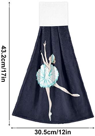 YYZZH Ballerina Girl Dance Swan Lake Theater Costume Hand Towel Set of 2