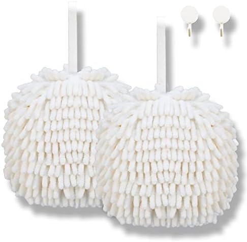 HR Huare Technology Fuzzy Ball Hand Towel 2Pack