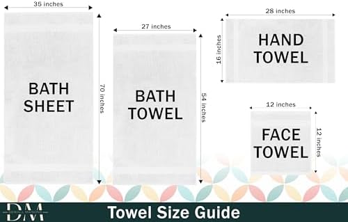 Dewall Maisons 18-Piece White Towel Set