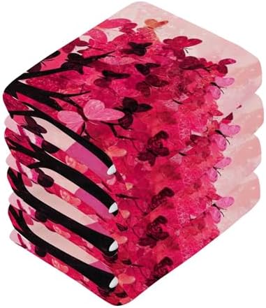 Xigua Red Tree Washcloth Set