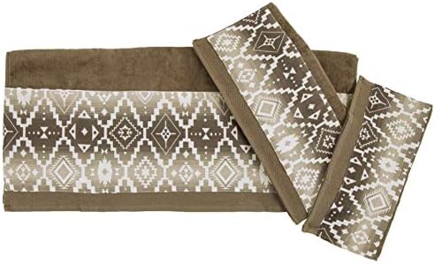 Mocha Rustic bath towel set