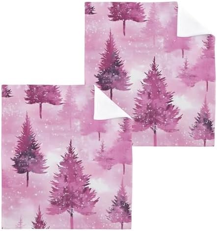 Xigua Winter Trees Washcloth Set
