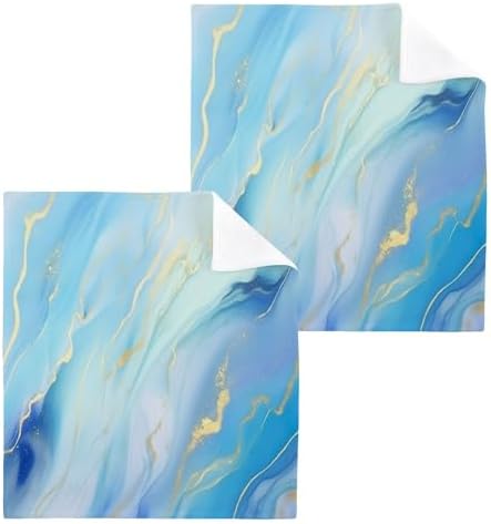 Yettasbin Marble Washcloth Set Soft Absorbent for Baby