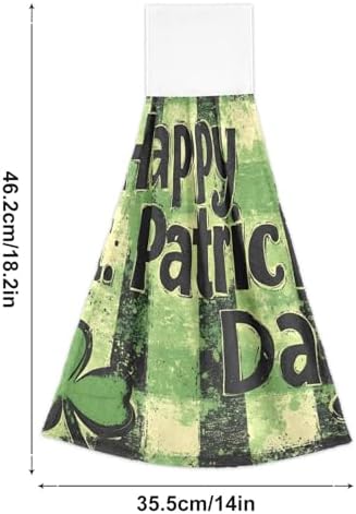 St Patricks Day Soft Hand Towels Twin Pack 182x14inch 100 polyester AbsorbentReusable