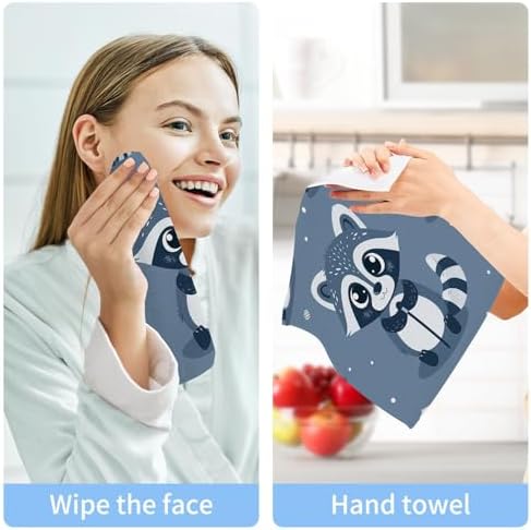 Cozy Raccoon Face Reusable Washcloth