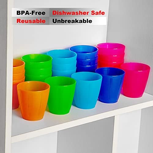 Fun Multicolor Plastic Cups for Kids