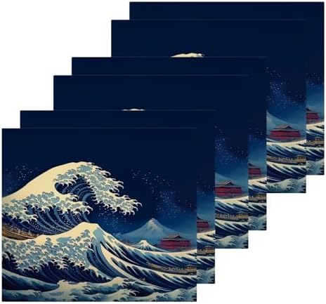 YETTASBIN Sea Waves Washcloths 2 Pack