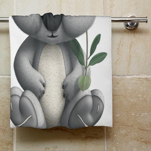 Cartoon Koala Bath Towel Portable Durable