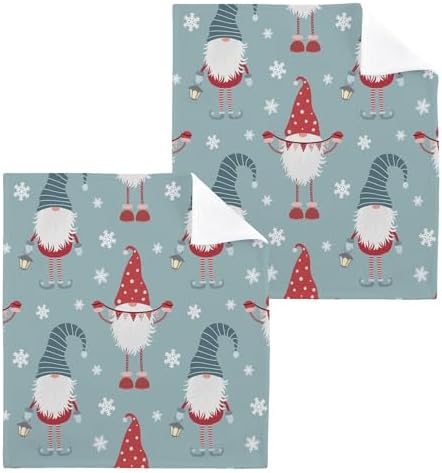 Xigua Christmas Gnome Washcloth Set