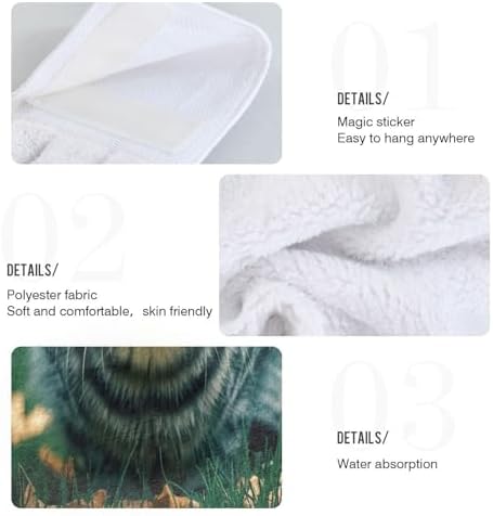 Hand Towel Set with Hanging Loop Soft Quick Dry 2-Piece