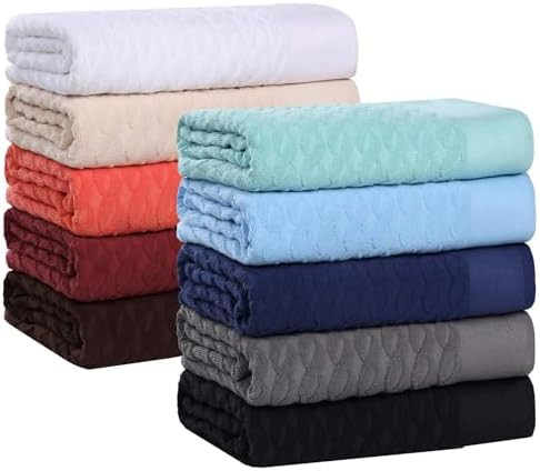 AKSOY MUIRU Jacquard Turkish Cotton Towel Set Perfect for Detimesi