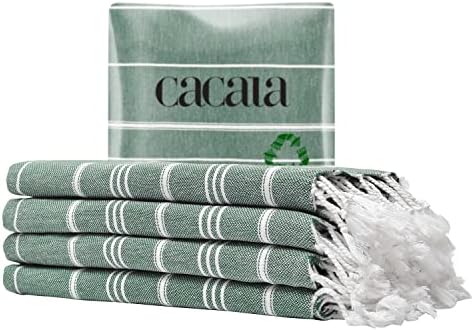 Cacala Luxury Turkish Hand Towels ArmyGreen
