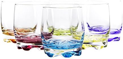 Red Co Vibrant Splash Water Glasses