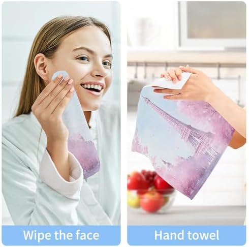 Eiffel Tower Washcloth Set - Fast Drying