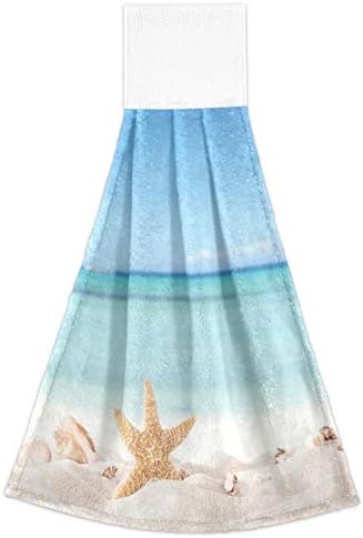Weightless Cushy and Stylish Summer Starfish Seashell Hand Towels