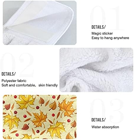 autumn Kitchen Hand Towels 2pc with maple Design