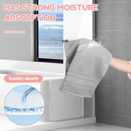 ZLHETWT Soft Absorbent Washcloth for Face and Body