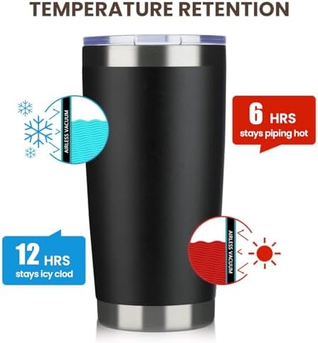 Perfect Gift for Travelers Double Wall Vacuum Insulated 20oz Tumbler Set