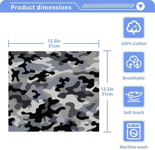 Camo Soft Washcloth Set for Babies