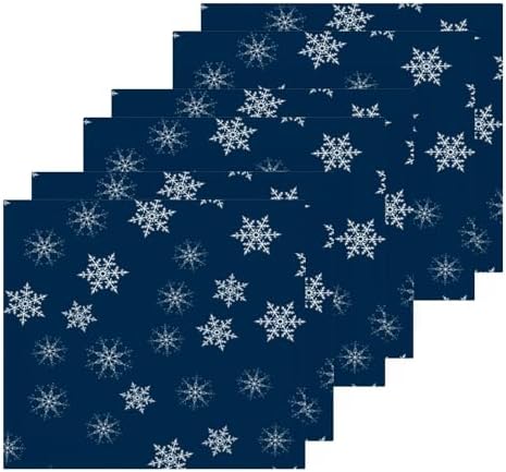 Premium Blue Snowflake Washcloths 2-Pack Soft Absorbent and Reusable Face Towels