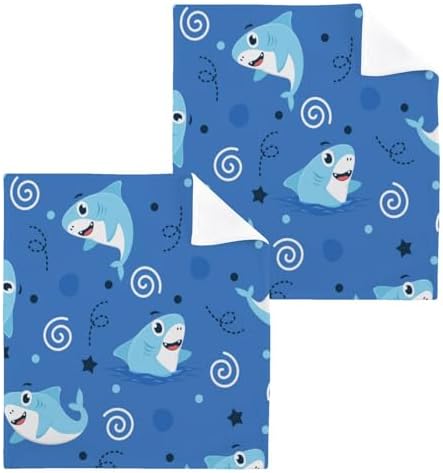 Yettasan Shark Washcloth 2-Pack