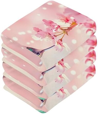 Colorful Hummingbird Washcloth Set