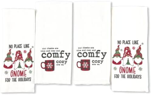 Cozy Winter Kitchen Towels Set for Holidays