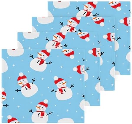 Xigua Christmas Snowman Washcloth Set