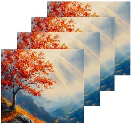 Perfect Xigua Autumn Tree Washcloths