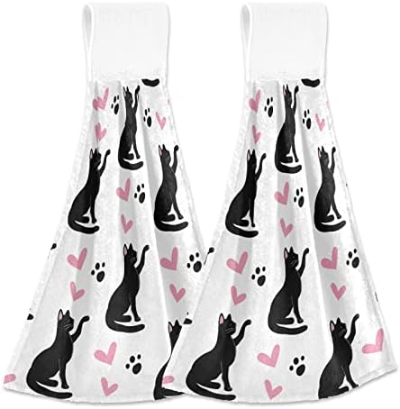 Absorbent Durable Kitchen Hand Towels Set of 2