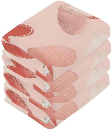 Xigua Red Hearts Washcloth Set