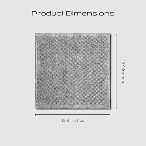 Luxury Face Washcloths Silver Infused 4-Pack