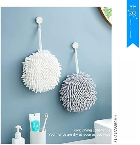 HR Huare Technology Fuzzy Ball Hand Towel 2Pack