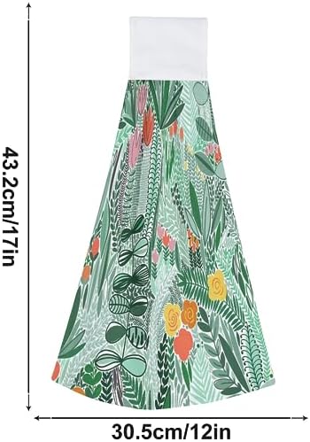 2-Pack Coral Velvet Hanging Hand Towels