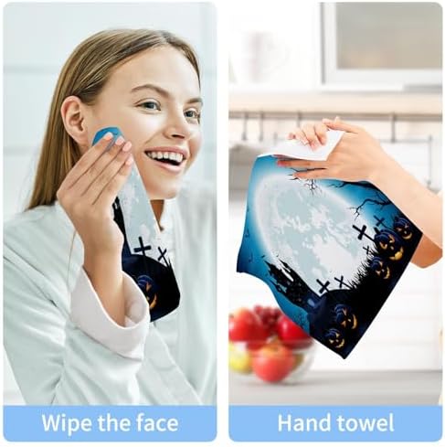 Halloween pumpkin washcloths