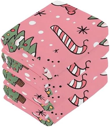 Xigua Christmas Candy Washcloth Set - 12x12