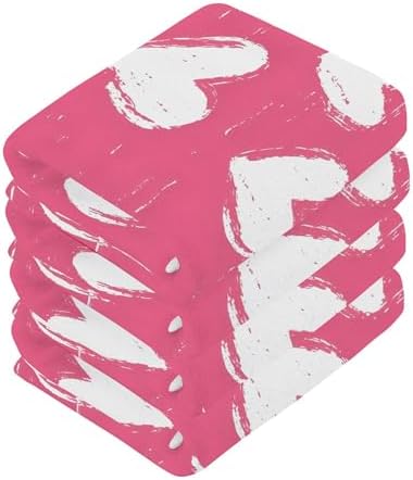 Xigua White Heart Fast Drying Washcloth Set