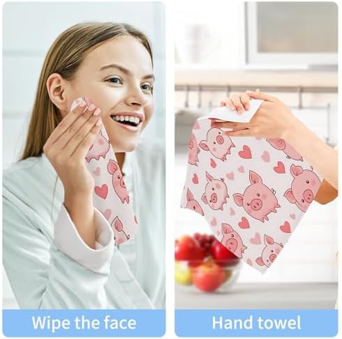 Xigua Cute Pig Washcloth Set