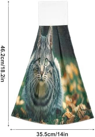 Hand Towel Set with Hanging Loop Soft Quick Dry 2-Piece
