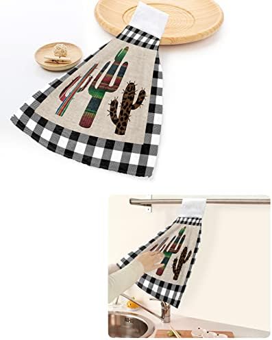 2-Piece Retro Tie Towels with Mexico Stripe Design