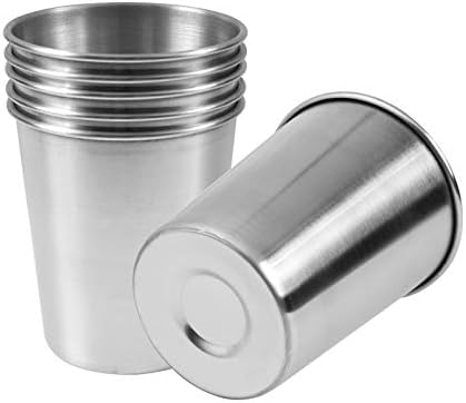 Sturdy Glass Drinking Cups Reusable Stainless Steel Pint Cups for_daily Use